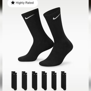 Nike Everyday CushionedTraining Crew Socks (6 Pairs)- L